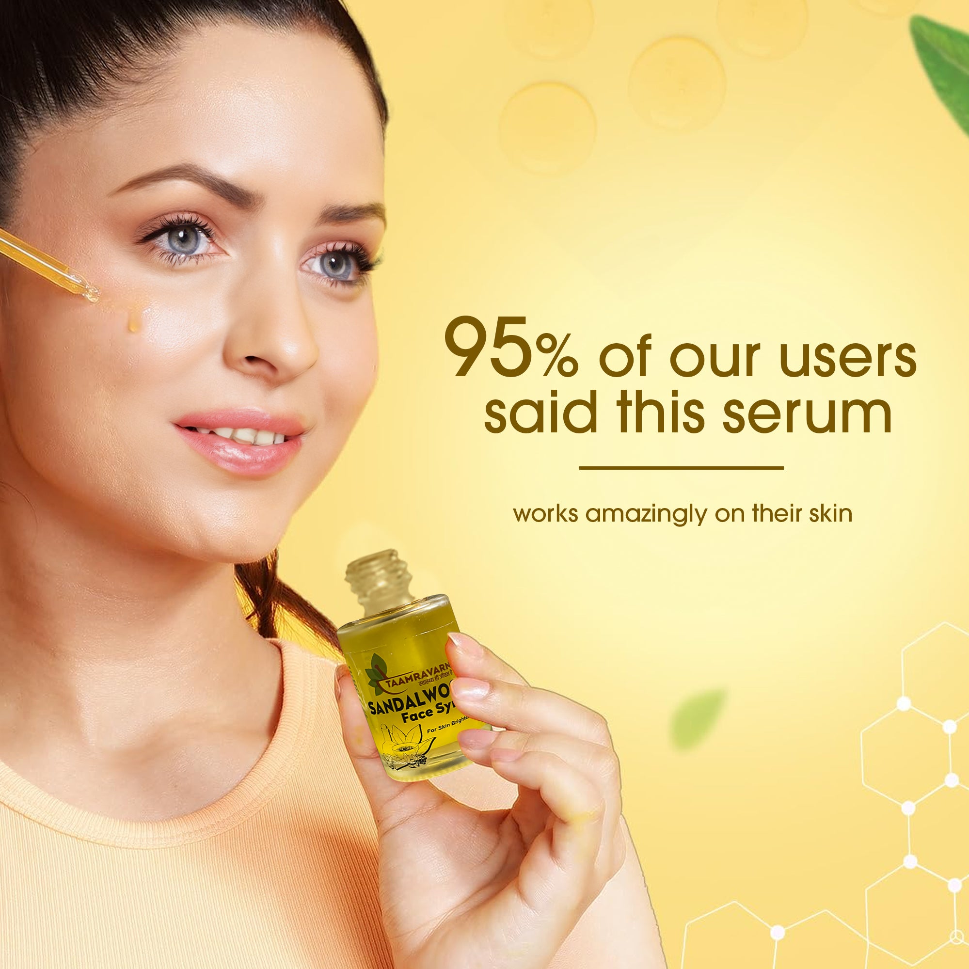 Sandalwood Face Serum – Soothing Glow & Hydration | Taamravarn