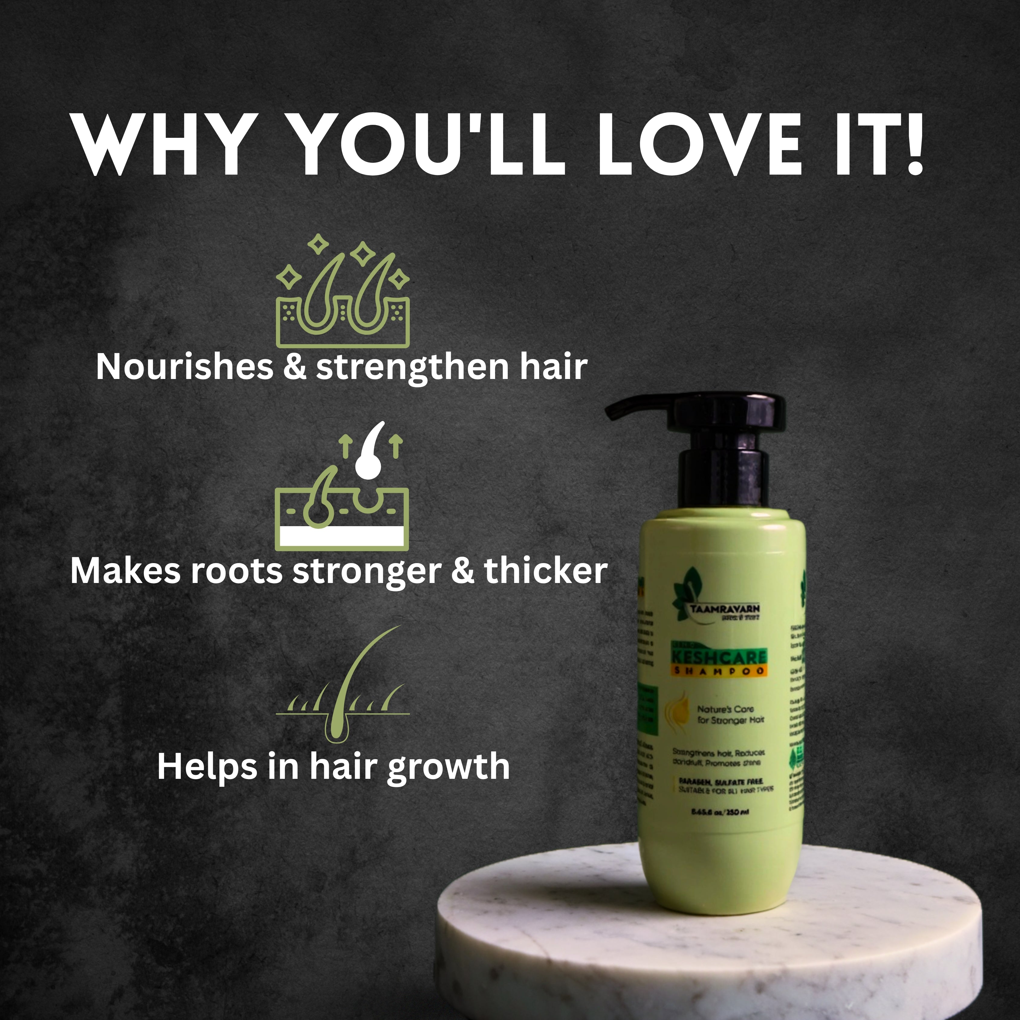 Hind Kesh Care Shampoo – Herbal Hair Fall Control Shampoo | Taamravarn