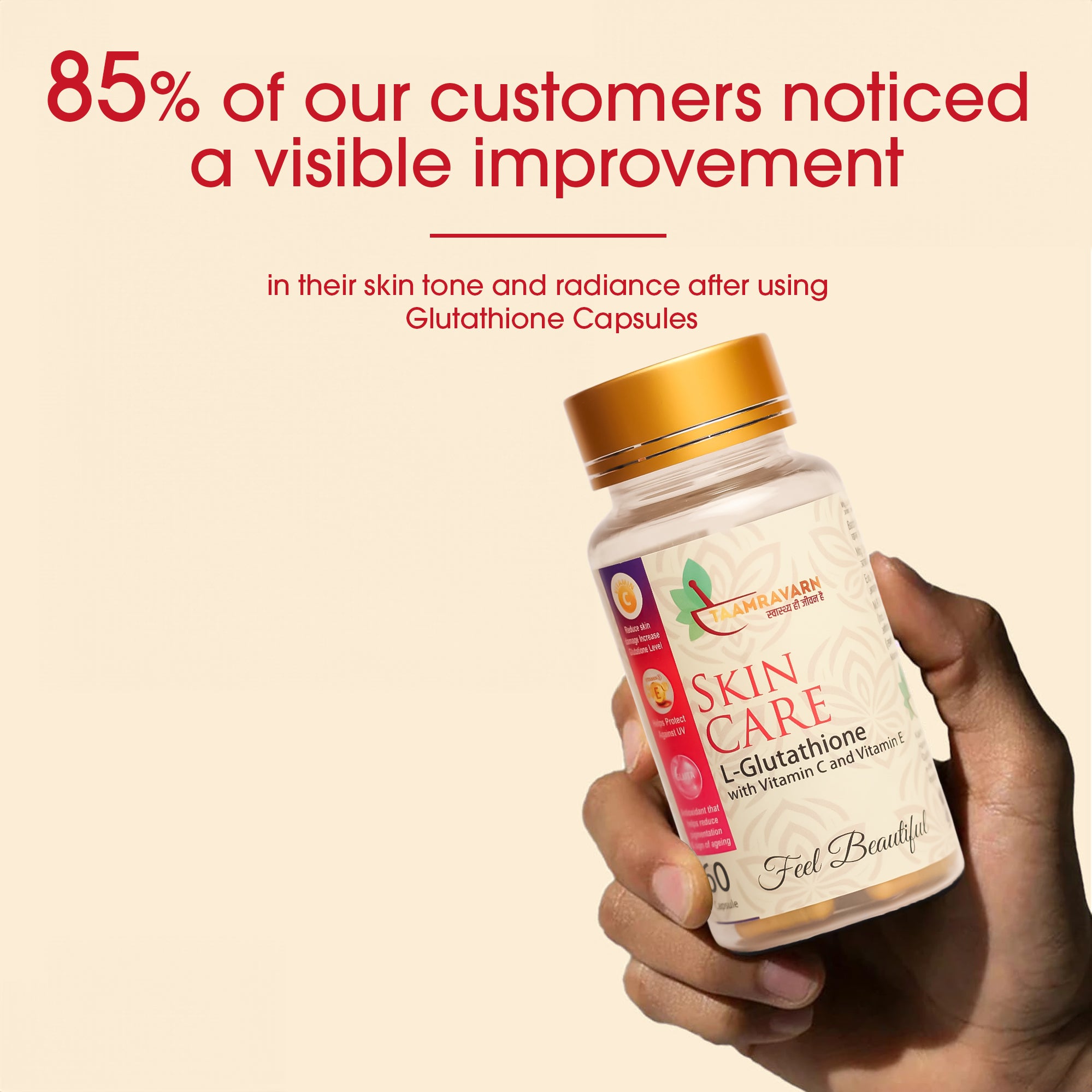 L-Glutathione Skin Brightening Tablets –  With Vitamin C & E | Taamravarn