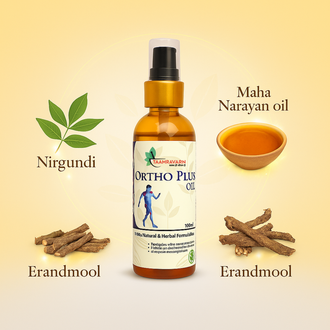 Ortho Plus Oil – Ayurvedic Joint Pain Relief Oil | Taamravarn