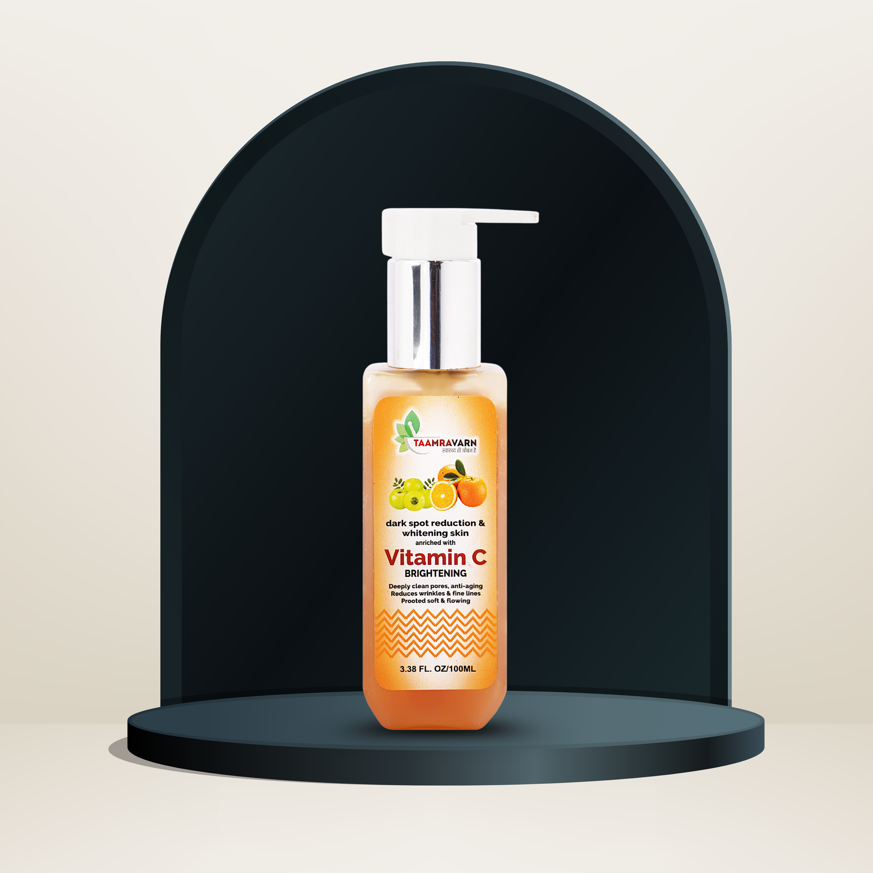 Taamravarn Vitamin C Face Wash – Brightening Cleanser with Aloe Vera & Orange Peel (200gm)