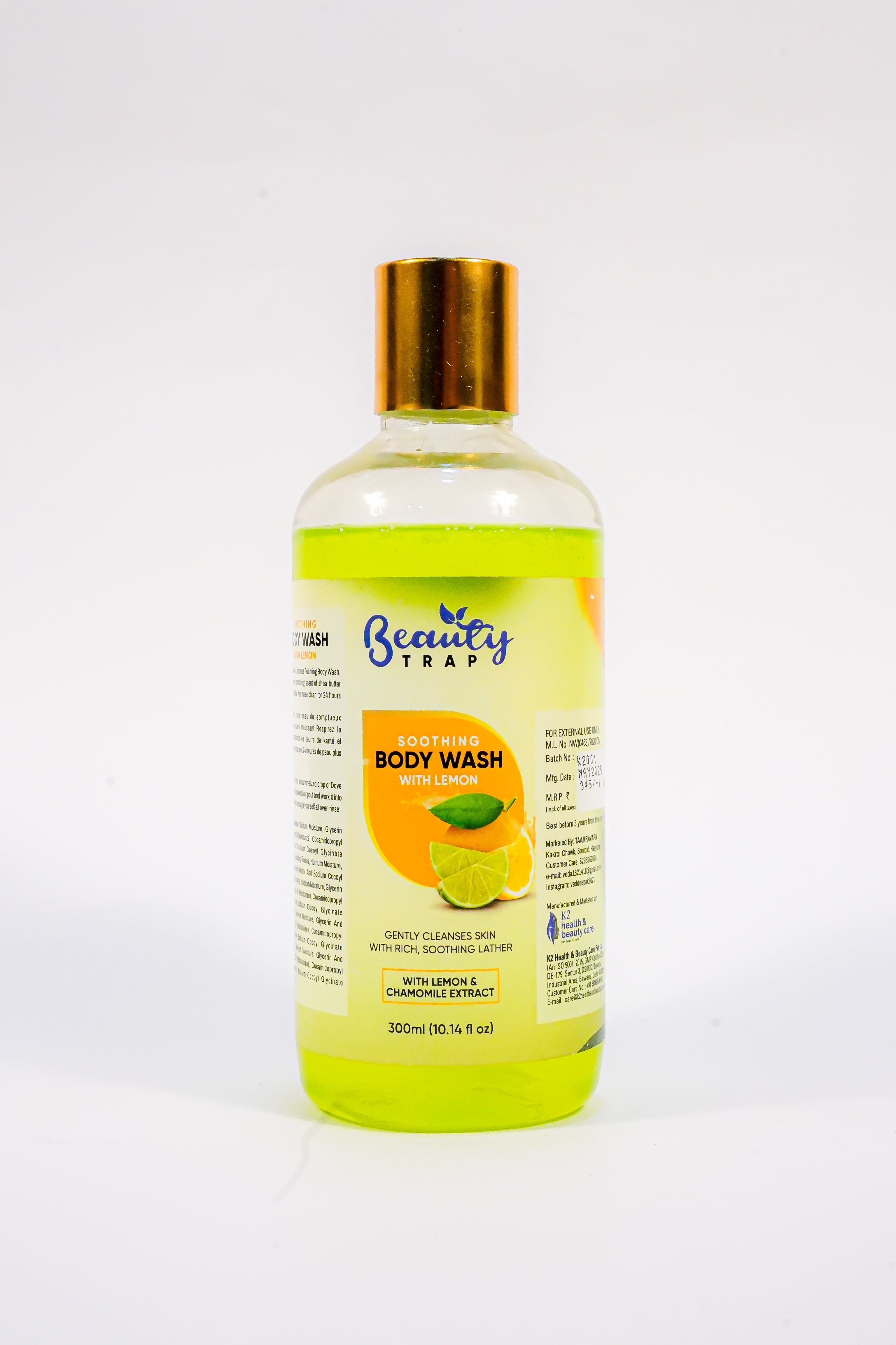 Taamravarn Lemon Body Wash – Refreshing Cleanser with Natural Lemon Extracts (300ml)